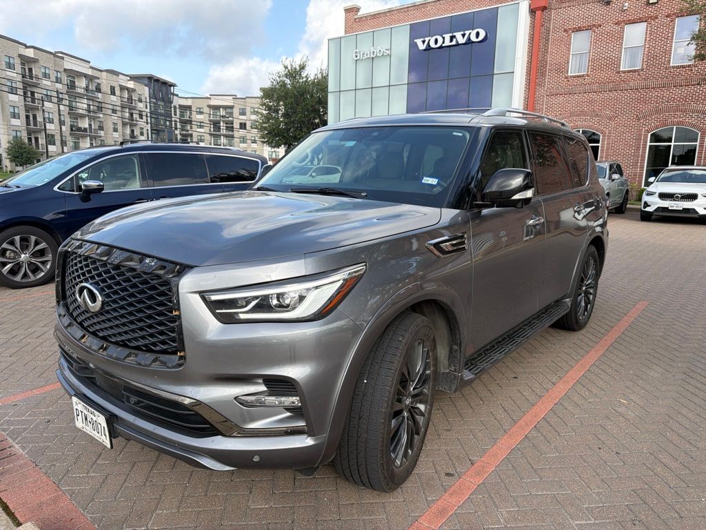 Gray (Graphite Shadow) 2021 INFINITI QX80 SUV / Crossover Rear-Wheel Drive 7-Speed Automatic
