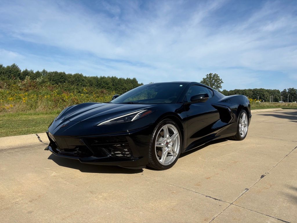 Black 2024 Chevrolet Corvette Coupe Rear-Wheel Drive 8-Speed Dual Clutch