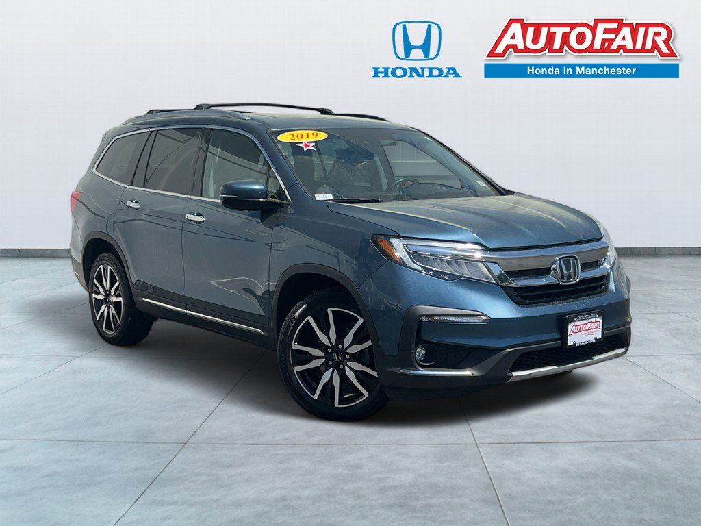 Gray (Steel Sapphire Metallic) 2019 Honda Pilot Elite AWD SUV / Crossover All-Wheel Drive 9-Speed Automatic