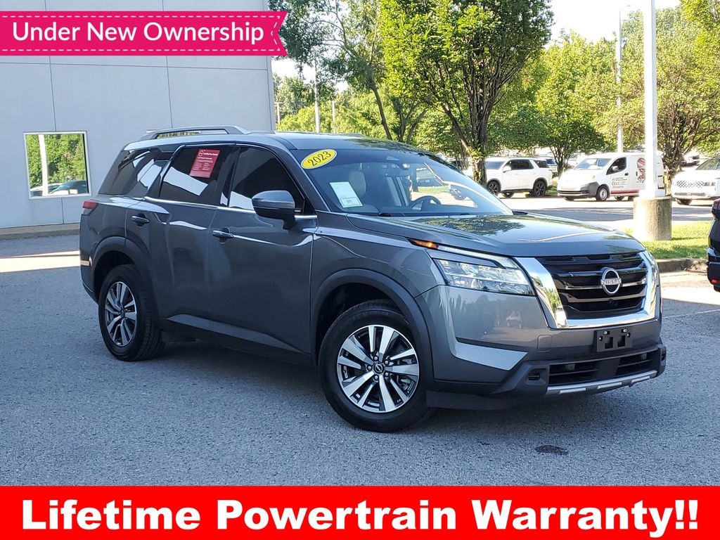 Gray (Gun Metallic) 2023 Nissan Pathfinder SL FWD SUV / Crossover Front-Wheel Drive 9-Speed Automatic