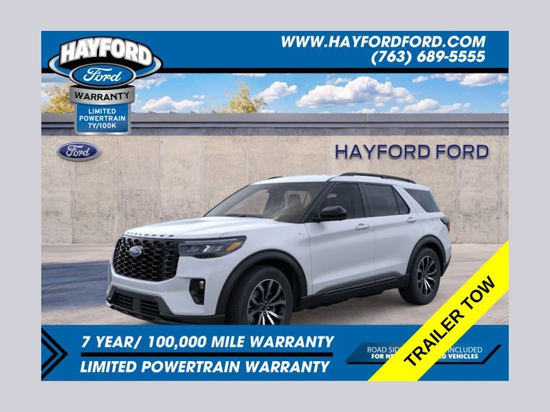 Space White Metallic 2026 Ford Explorer SUV / Crossover All-Wheel Drive Automatic