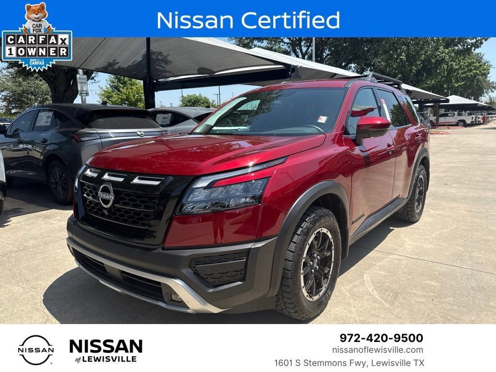 Red (Scarlet Ember Tintcoat) 2025 Nissan Pathfinder SUV / Crossover All-Wheel Drive 9-Speed Automatic