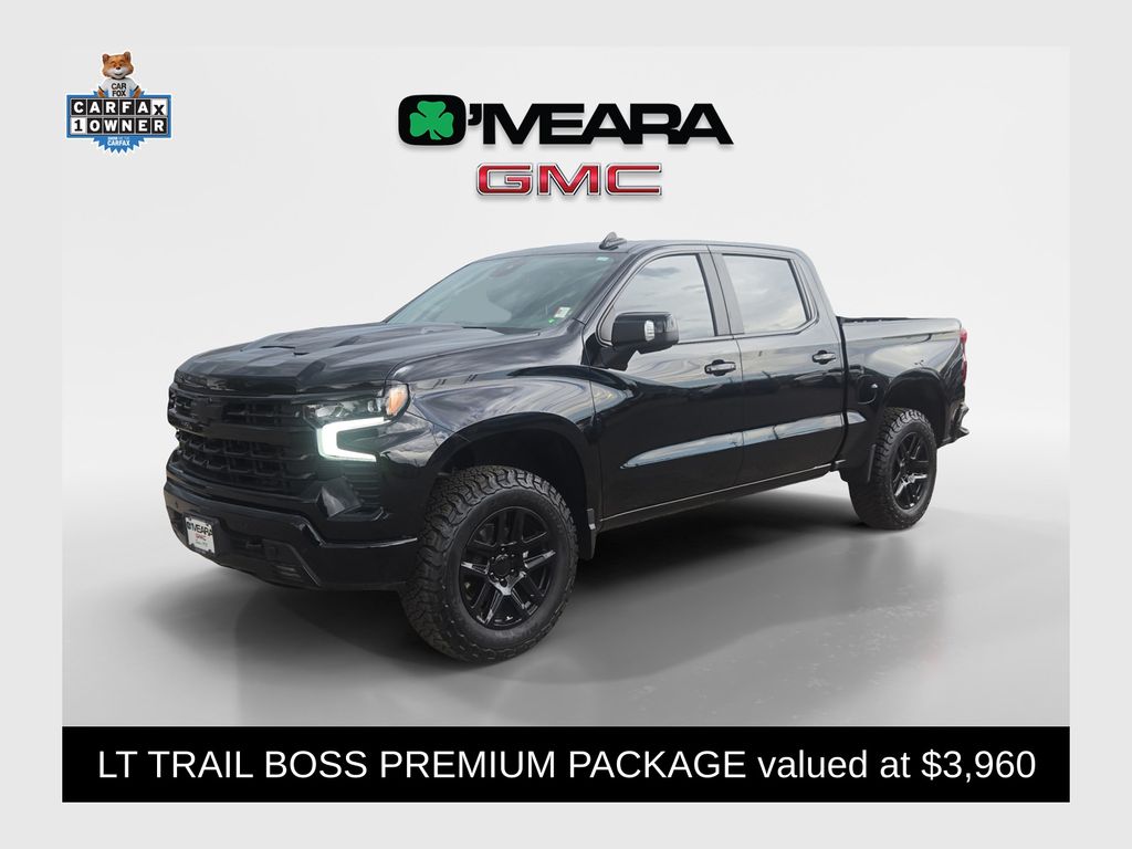 Black 2025 Chevrolet Silverado 1500 Pickup Truck Four-Wheel Drive Automatic