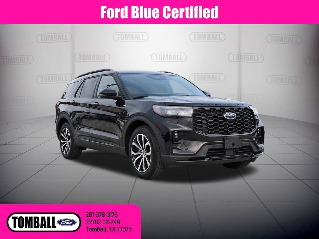 Black Metallic 2025 Ford Explorer SUV / Crossover Rear-Wheel Drive Automatic