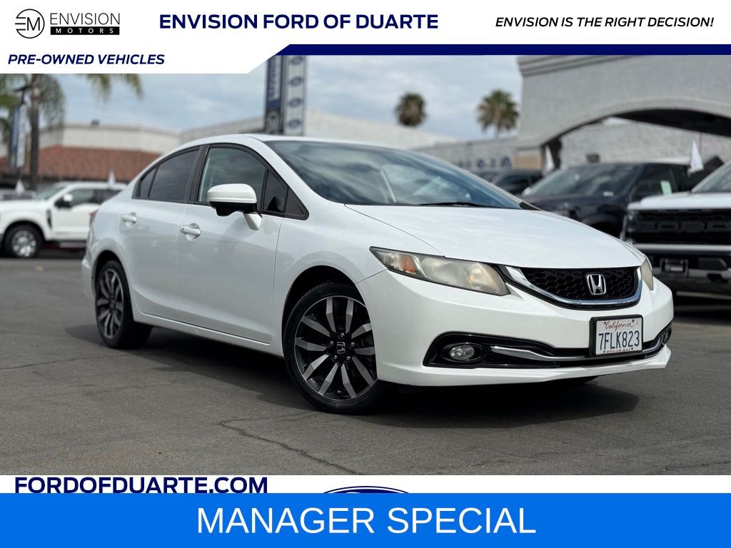 White Orchid Pearl 2014 Honda Civic Sedan Front-Wheel Drive Continuously Variable Transmission