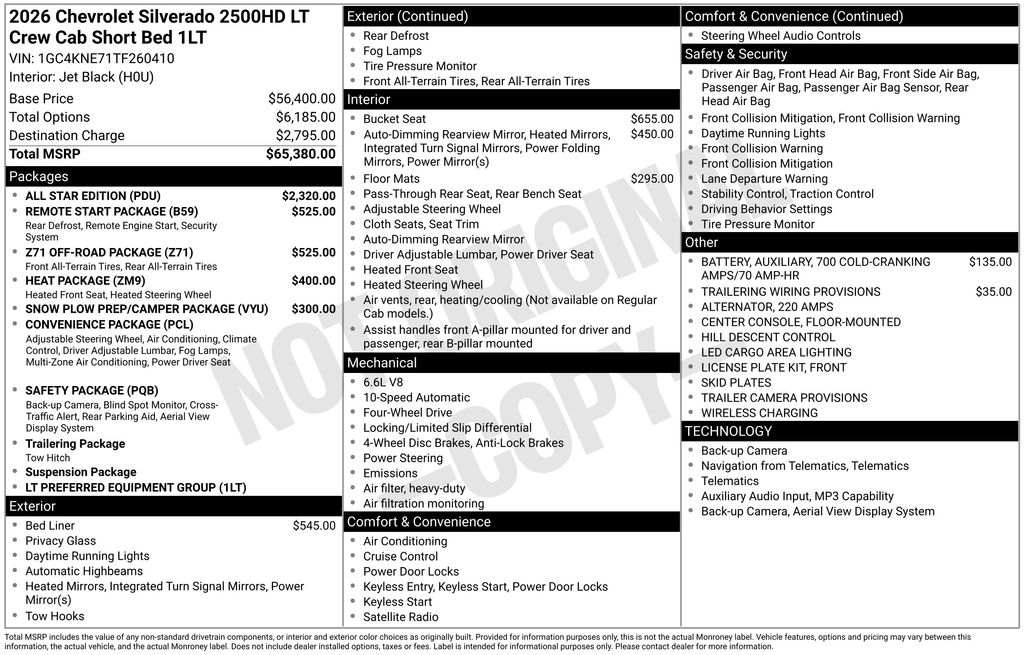 2026 Chevrolet Silverado 2500HD LT - Image 3