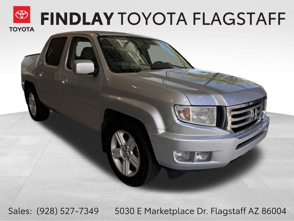 Alabaster Silver Metallic 2014 Honda Ridgeline RTL Pickup Truck Four-Wheel Drive 5-Speed Automatic