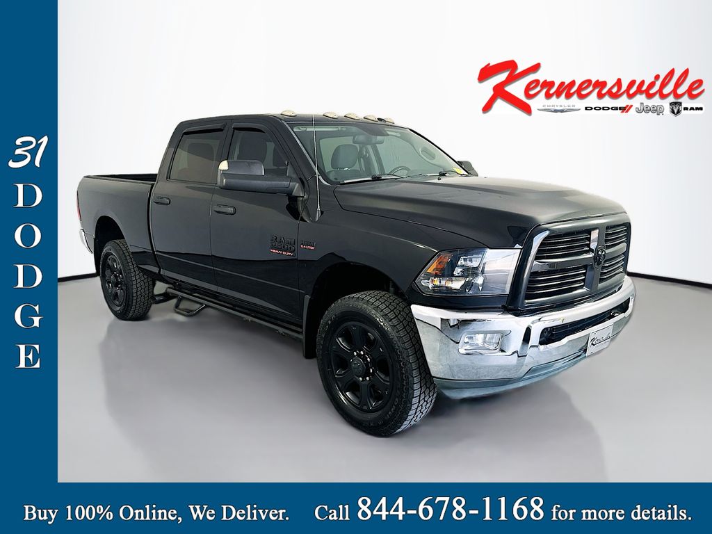 Brilliant Black Crystal Pearlcoat 2016 RAM 2500 Big Horn Crew Cab 4WD Pickup Truck Four-Wheel Drive 6-Speed Automatic