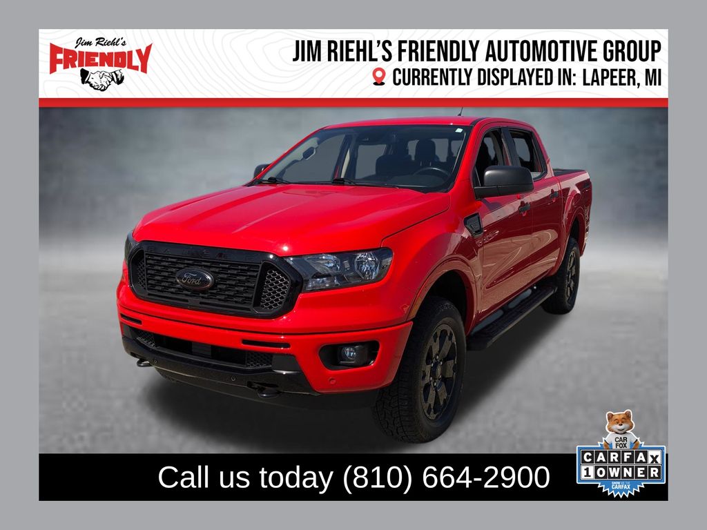 Race Red 2023 Ford Ranger XLT SuperCrew 4WD Pickup Truck Four-Wheel Drive Automatic