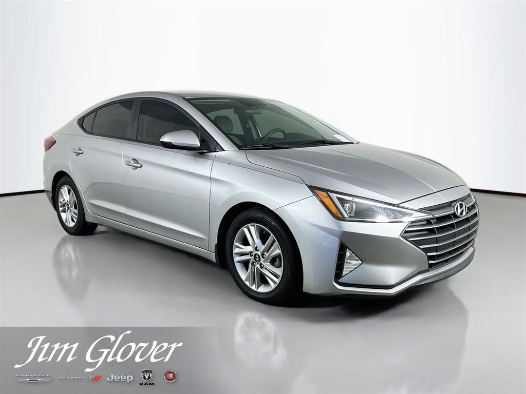 Stellar Silver 2020 Hyundai Elantra Sedan Front-Wheel Drive Continuously Variable Transmission