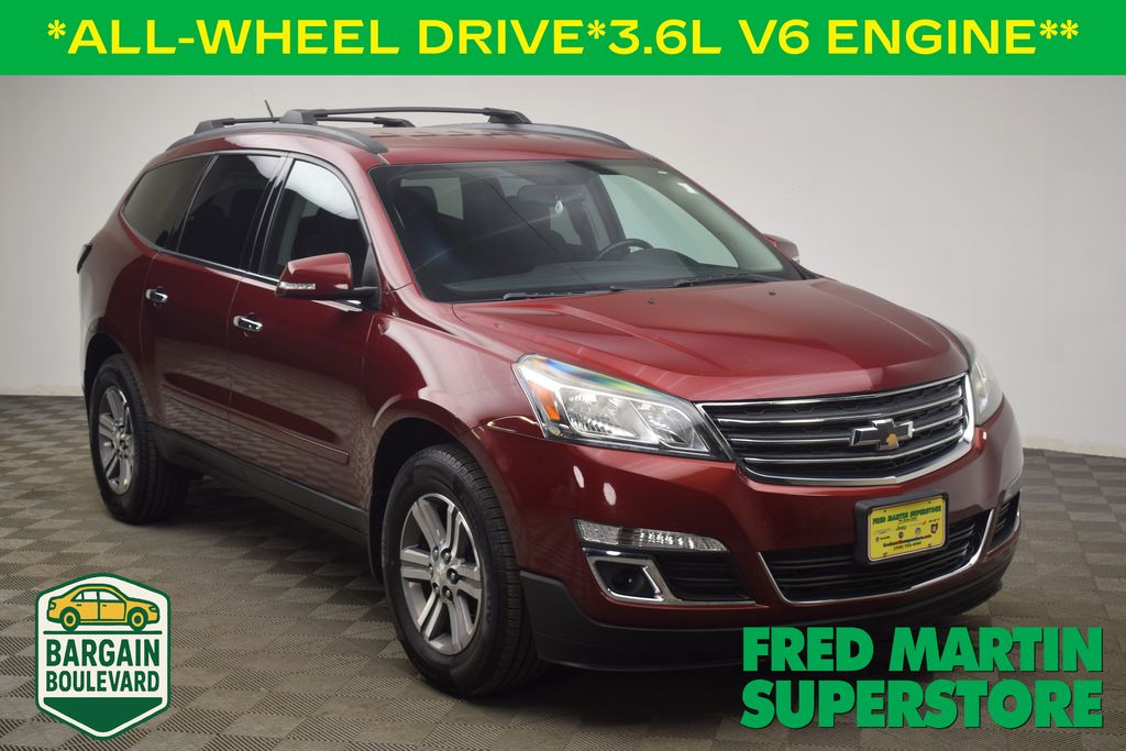 Siren Red Tintcoat 2017 Chevrolet Traverse 2LT AWD SUV / Crossover All-Wheel Drive 6-Speed Automatic