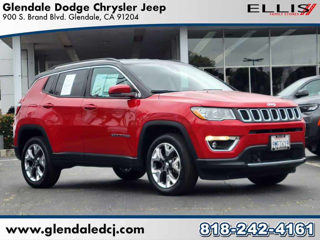 Redline Pearlcoat 2021 Jeep Compass Limited 4WD SUV / Crossover Four-Wheel Drive 9-Speed Automatic