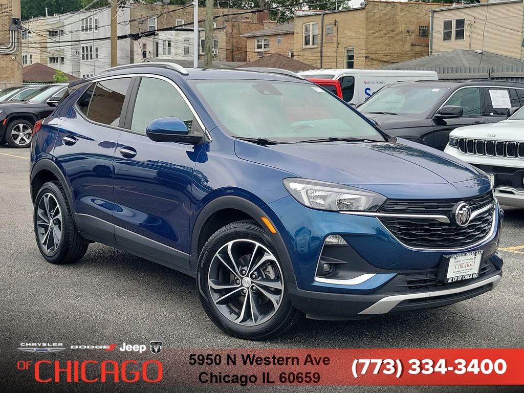 Blue (Deep Azure Metallic) 2021 Buick Encore GX SUV / Crossover Front-Wheel Drive Continuously Variable Transmission