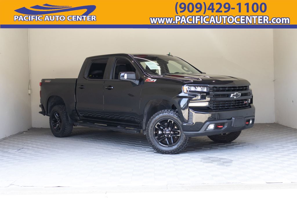 Black 2022 Chevrolet Silverado 1500 Pickup Truck Four-Wheel Drive Automatic