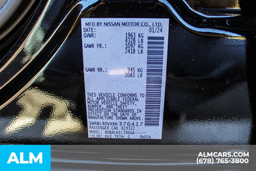 Used 2024 Black Nissan 2.5 SV image 40