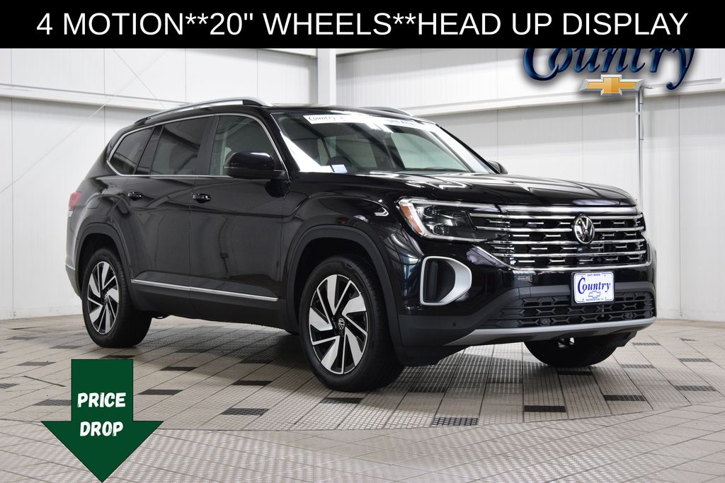 Black 2025 Volkswagen Atlas SUV / Crossover All-Wheel Drive 8-Speed Automatic
