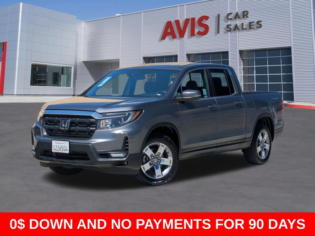 Solar Silver Metallic 2025 Honda Ridgeline RTL AWD Pickup Truck All-Wheel Drive 9-Speed Automatic