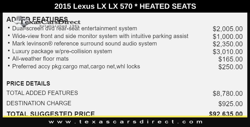 2015 Lexus LX 570 5