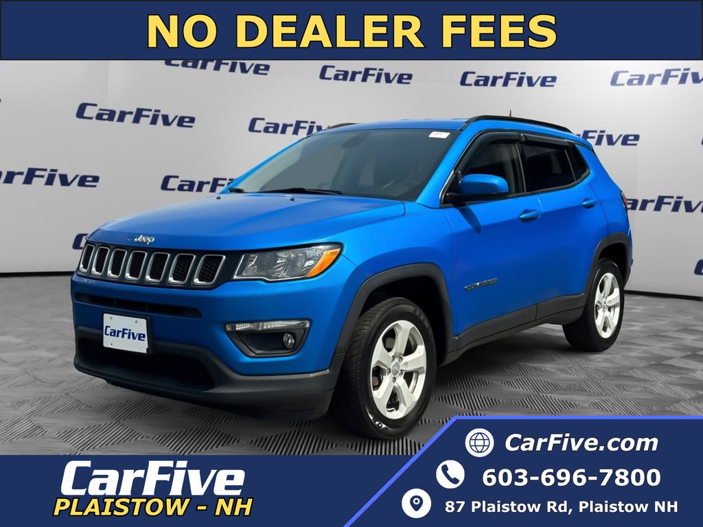 Laser Blue Pearlcoat 2019 Jeep Compass Latitude 4WD SUV / Crossover Four-Wheel Drive 9-Speed Automatic