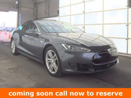 Gray 2015 Tesla Model S 85D AWD Sedan All-Wheel Drive 1-Speed Automatic