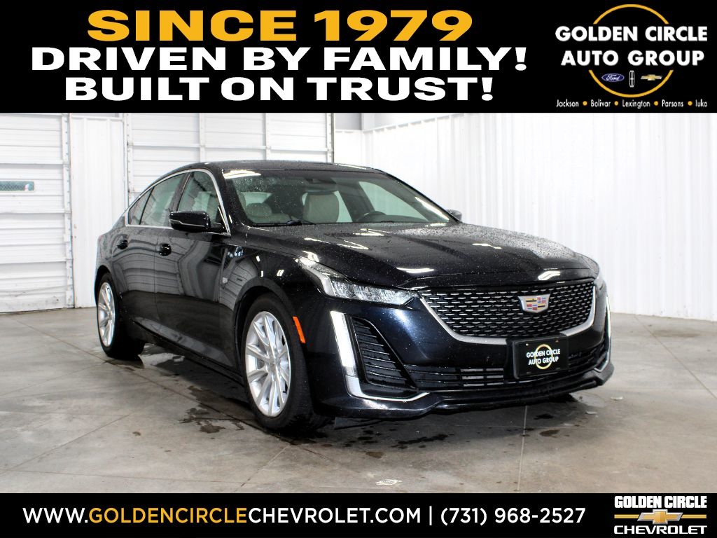 Dark Moon Blue Metallic 2021 Cadillac CT5 Luxury Sedan RWD Sedan Rear-Wheel Drive 10-Speed Automatic