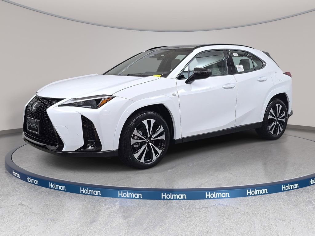 Ultra White/Obsidian 2026 Lexus UX Hybrid 300h F Sport Design AWD SUV / Crossover All-Wheel Drive Continuously Variable Transmission