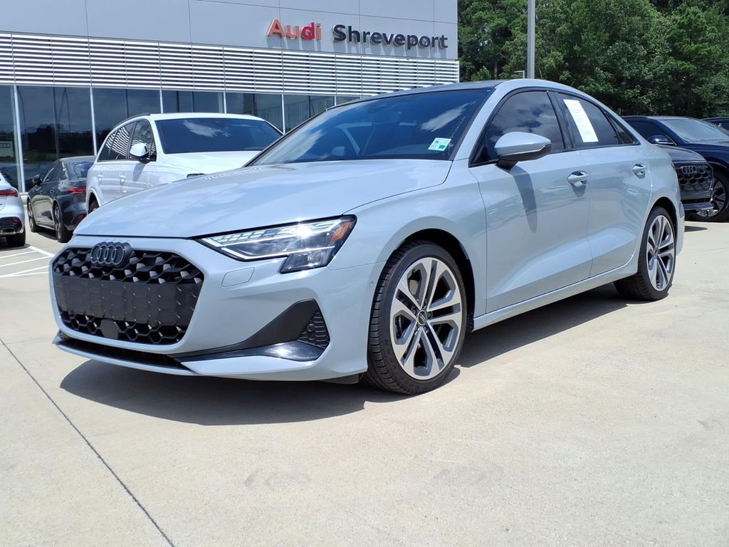 Manhattan Gray Metallic 2025 Audi A3 Sedan All-Wheel Drive 7-Speed Automatic