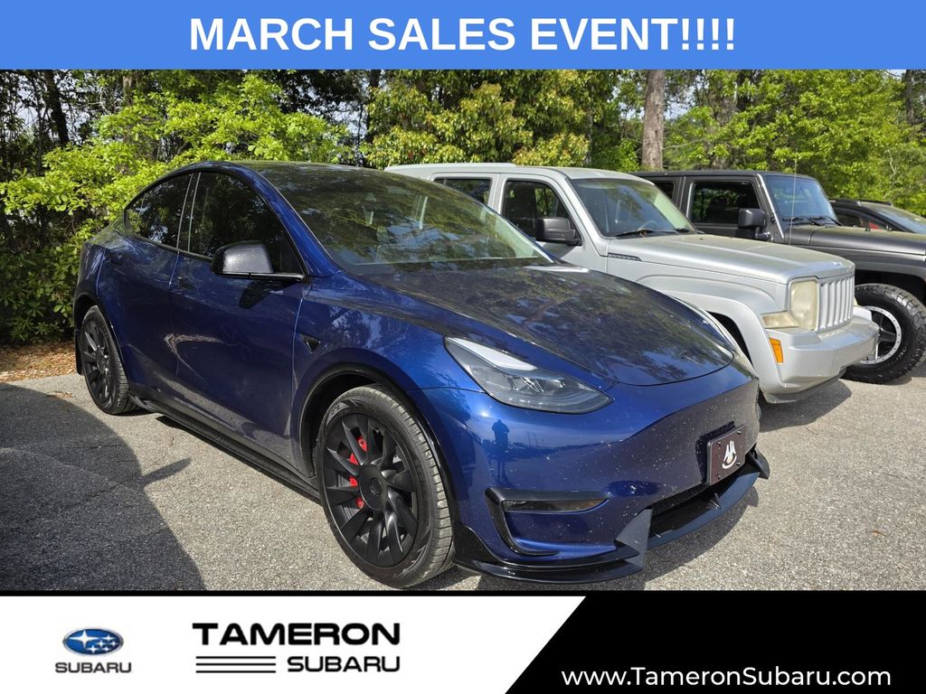 Blue 2024 Tesla Model Y Long Range AWD SUV / Crossover All-Wheel Drive 1-Speed Automatic