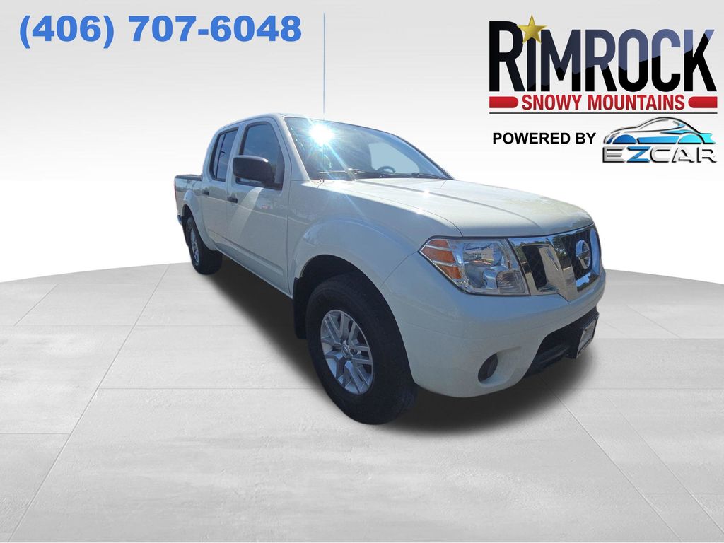 Glacier White 2021 Nissan Frontier Pickup Truck Four-Wheel Drive 9-Speed Automatic