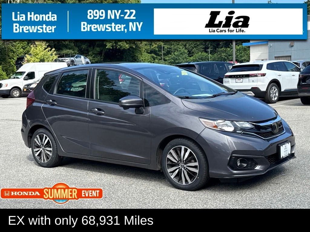 Gray 2018 Honda Fit Hatchback Front-Wheel Drive Continuously Variable Transmission