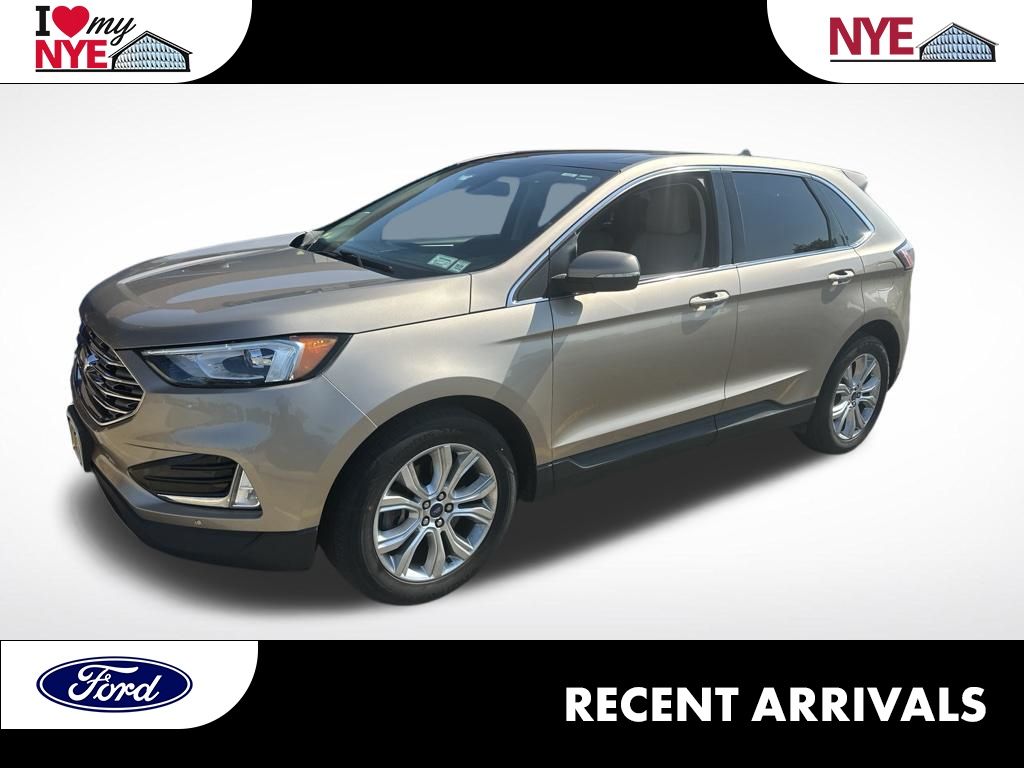 Desert Gold Metallic 2020 Ford Edge SUV / Crossover All-Wheel Drive 8-Speed Automatic