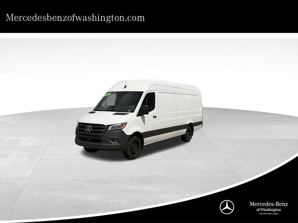 Arctic White 2025 Mercedes-Benz Sprinter Cargo Van Rear-Wheel Drive 9-Speed Automatic