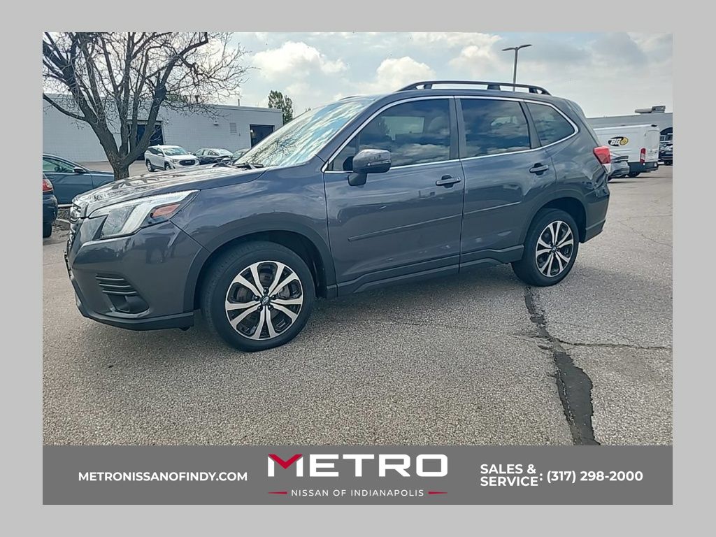 Gray Metallic 2022 Subaru Forester SUV / Crossover All-Wheel Drive Continuously Variable Transmission