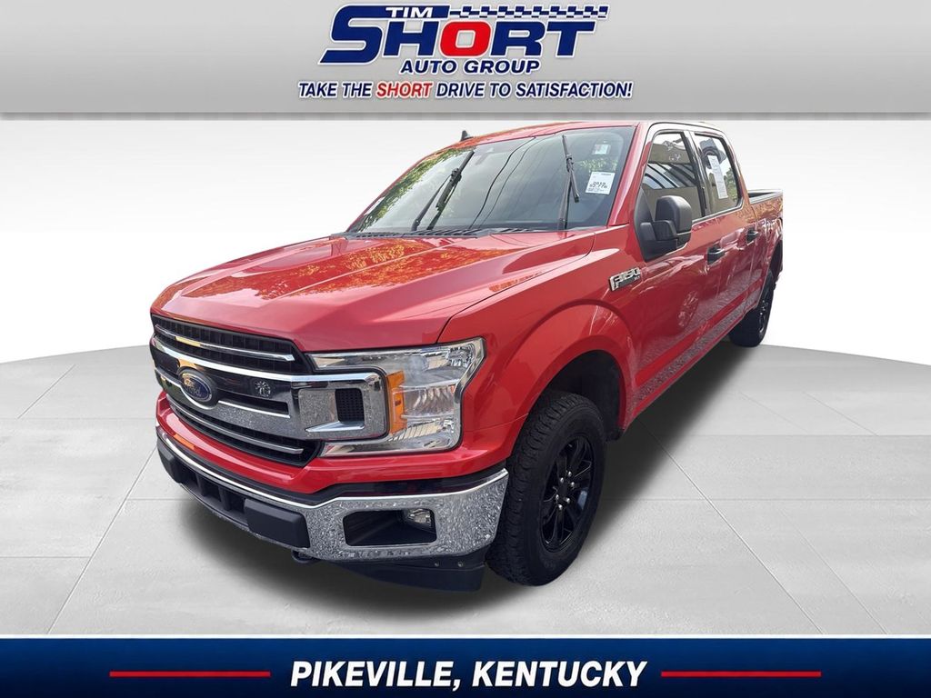 Red 2019 Ford F-150 Pickup Truck Four-Wheel Drive Automatic