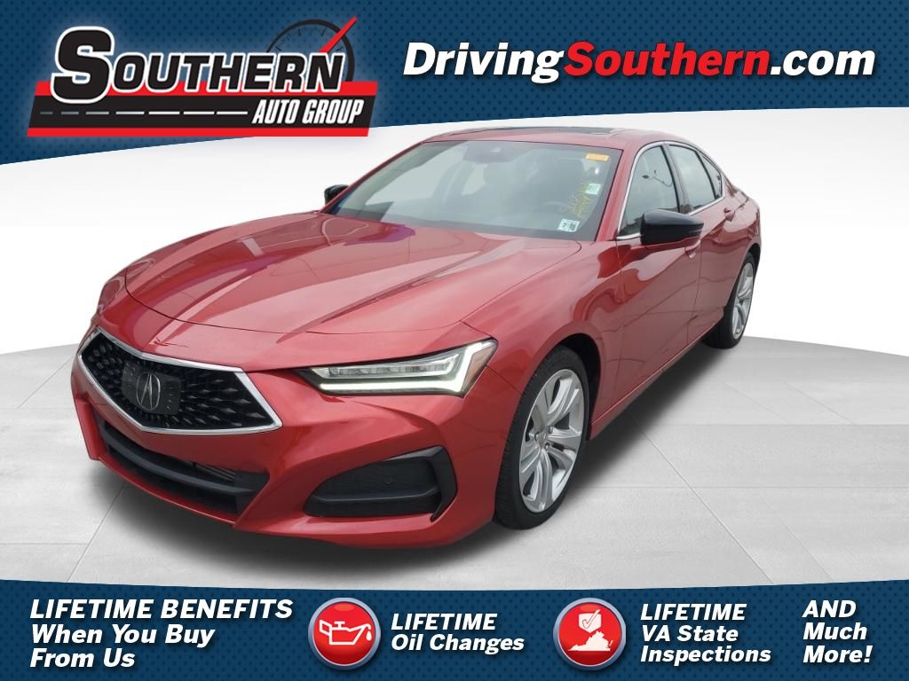 Red 2023 Acura TLX FWD with Technology Package Sedan Front-Wheel Drive Automatic