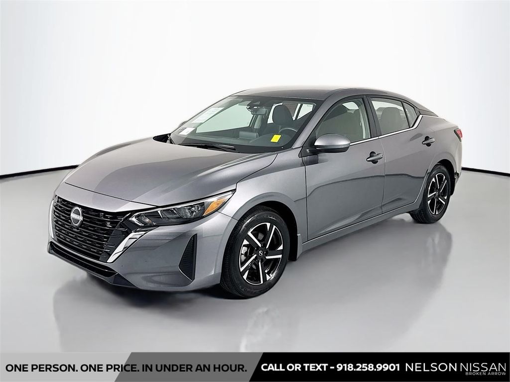 Gray (Gun Metallic) 2025 Nissan Sentra Sedan Front-Wheel Drive Continuously Variable Transmission