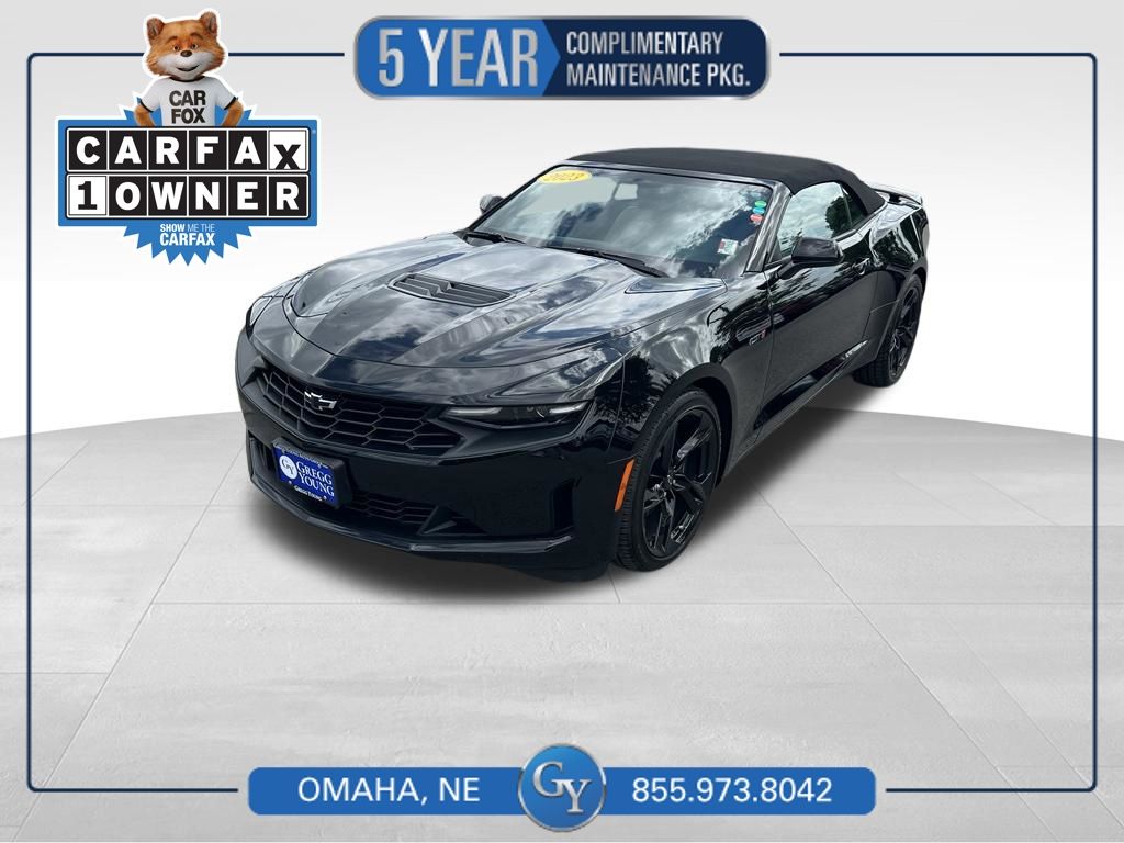 Black 2023 Chevrolet Camaro LT1 Convertible RWD Convertible Rear-Wheel Drive 6-Speed Manual