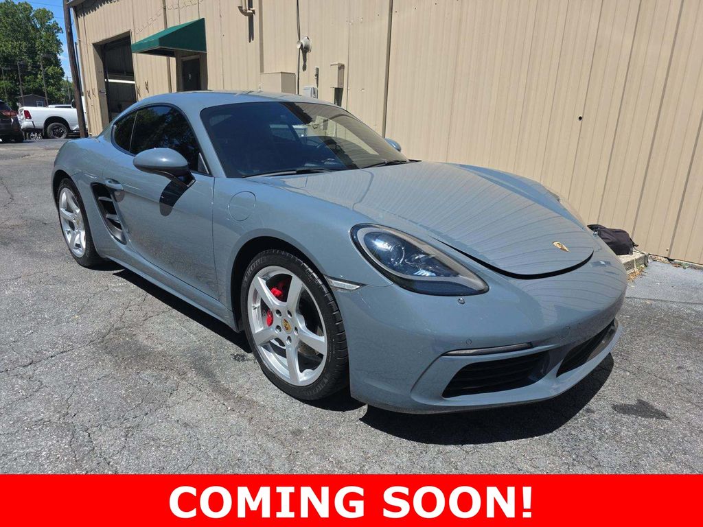 Blue 2018 Porsche 718 Cayman Coupe Rear-Wheel Drive