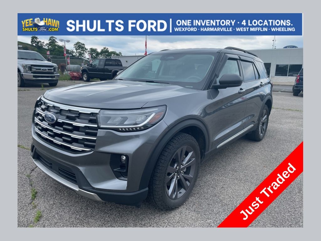 Gray Metallic 2025 Ford Explorer Active AWD SUV / Crossover All-Wheel Drive Automatic