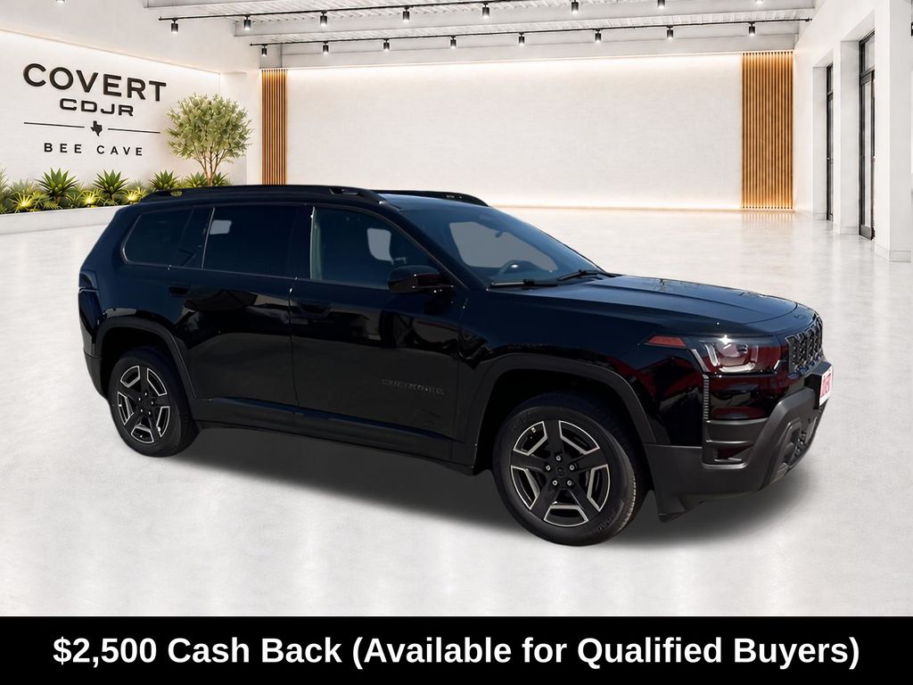 Diamond Black 2026 Jeep Cherokee SUV / Crossover Four-Wheel Drive Continuously Variable Transmission
