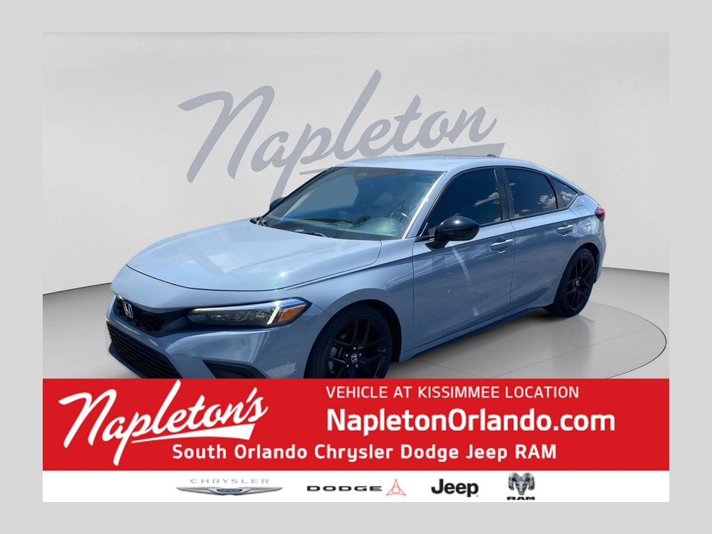 Sonic Gray Pearl 2022 Honda Civic Hatchback Hatchback Front-Wheel Drive Continuously Variable Transmission