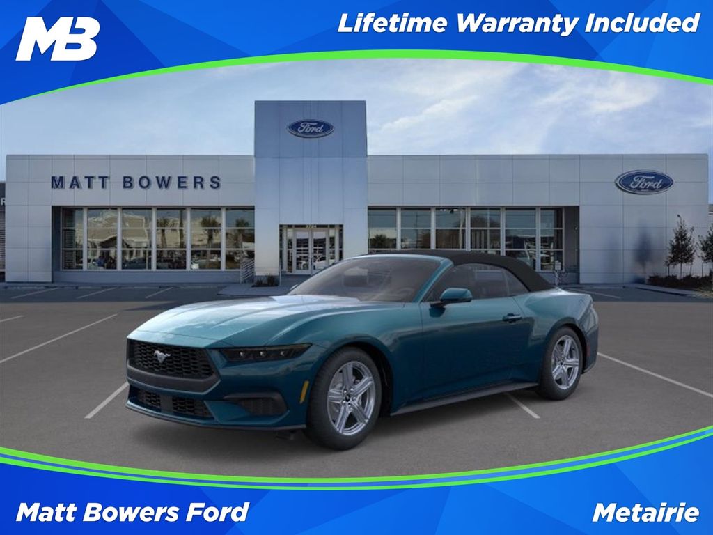 Adriatic Blue Metallic 2026 Ford Mustang Convertible Rear-Wheel Drive Automatic