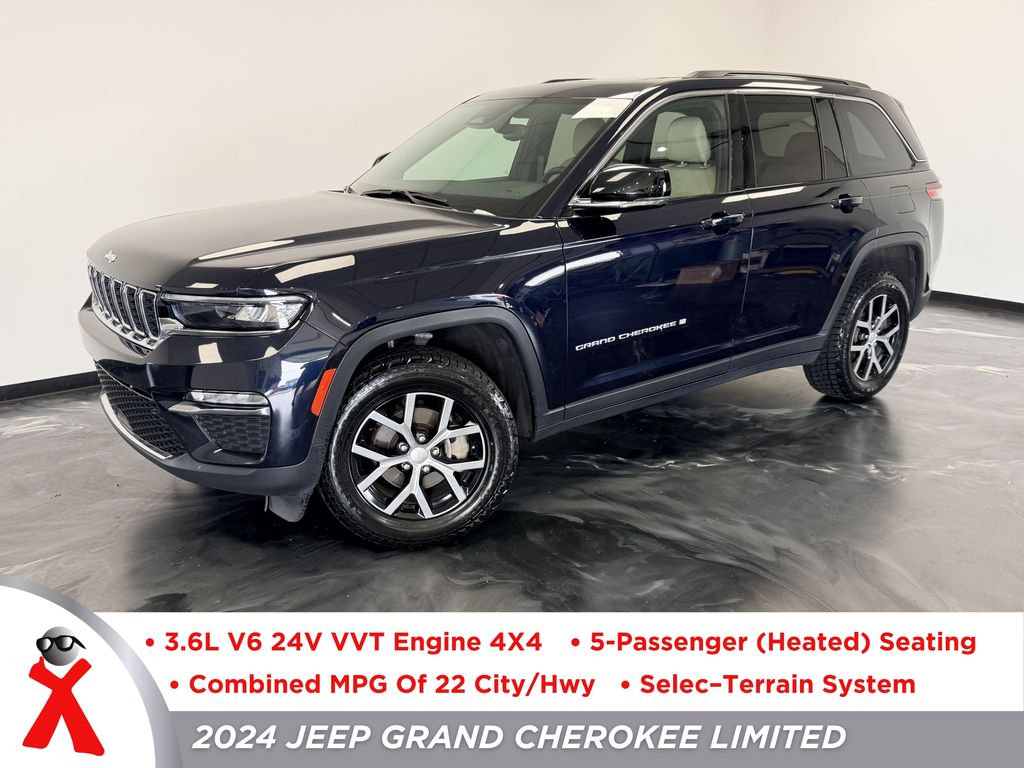 Midnight Sky 2024 Jeep Grand Cherokee SUV / Crossover Four-Wheel Drive 8-Speed Automatic