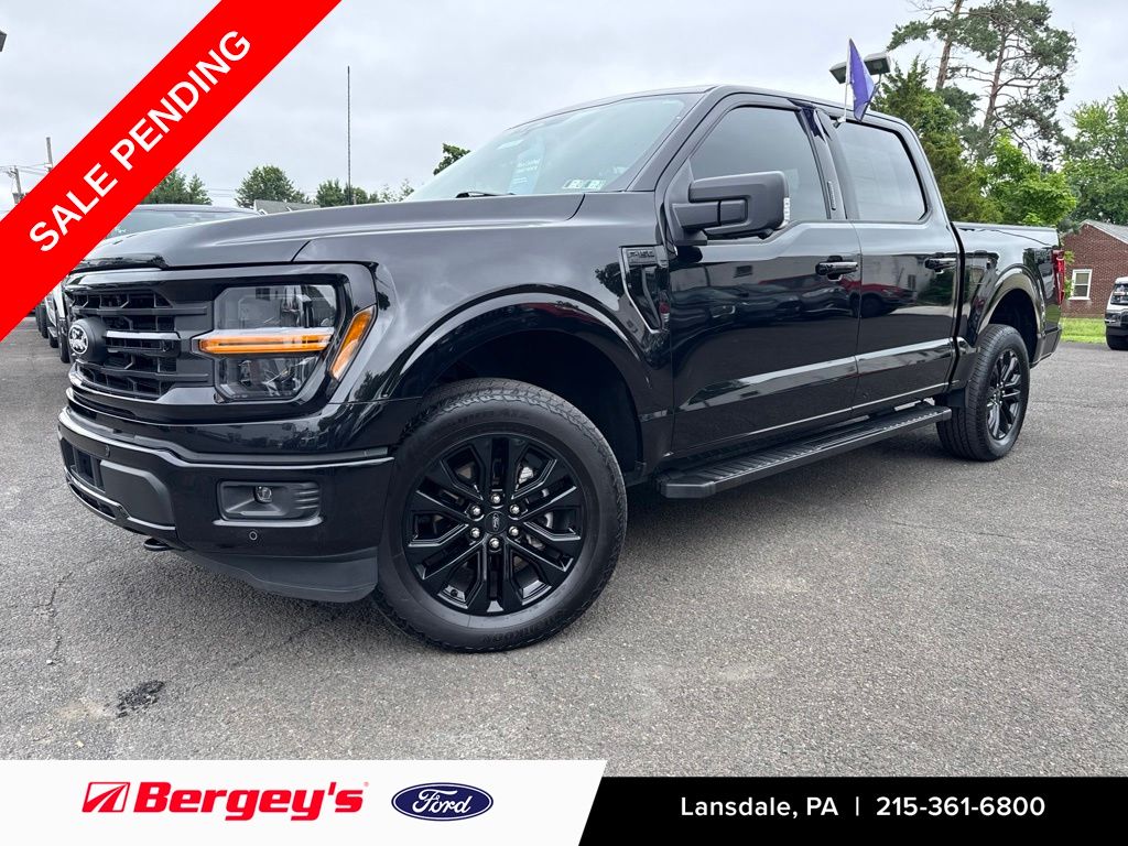 Black Metallic 2024 Ford F-150 Pickup Truck Four-Wheel Drive 10-Speed Automatic