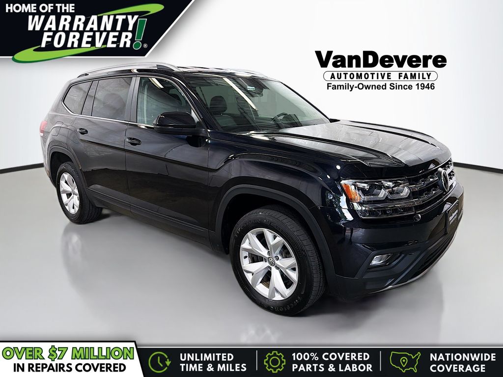 Deep Black 2019 Volkswagen Atlas SUV / Crossover All-Wheel Drive 8-Speed Automatic