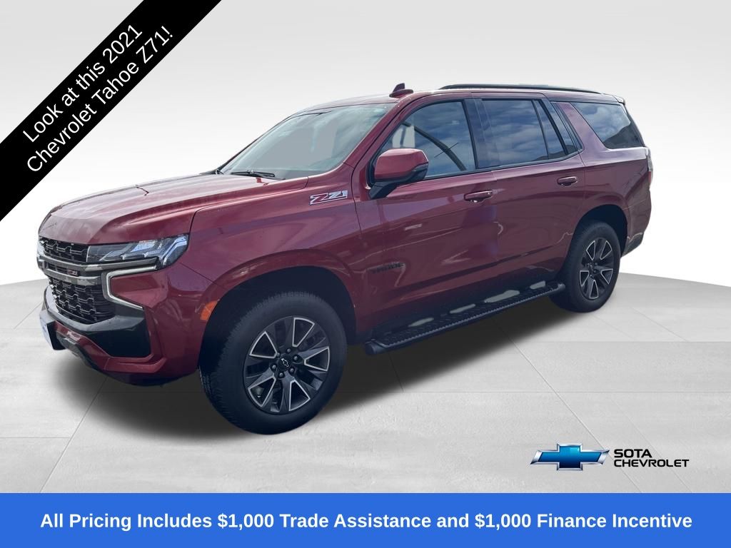 Cherry Red Tintcoat 2021 Chevrolet Tahoe Z71 4WD SUV / Crossover Four-Wheel Drive