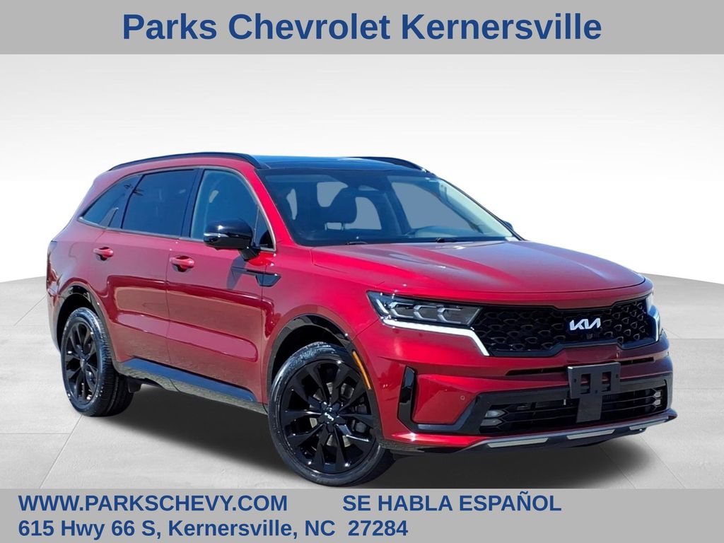 Passion Red 2022 Kia Sorento SX Prestige FWD SUV / Crossover Front-Wheel Drive 8-Speed Dual Clutch