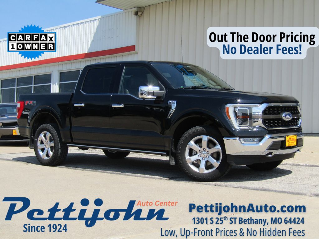Black Metallic 2021 Ford F-150 Pickup Truck Four-Wheel Drive Automatic
