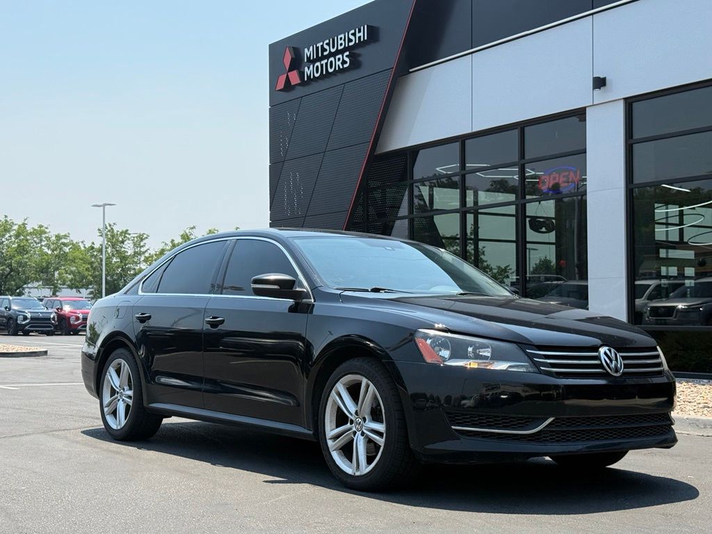 Black 2014 Volkswagen Passat Sedan Front-Wheel Drive 6-Speed Automatic