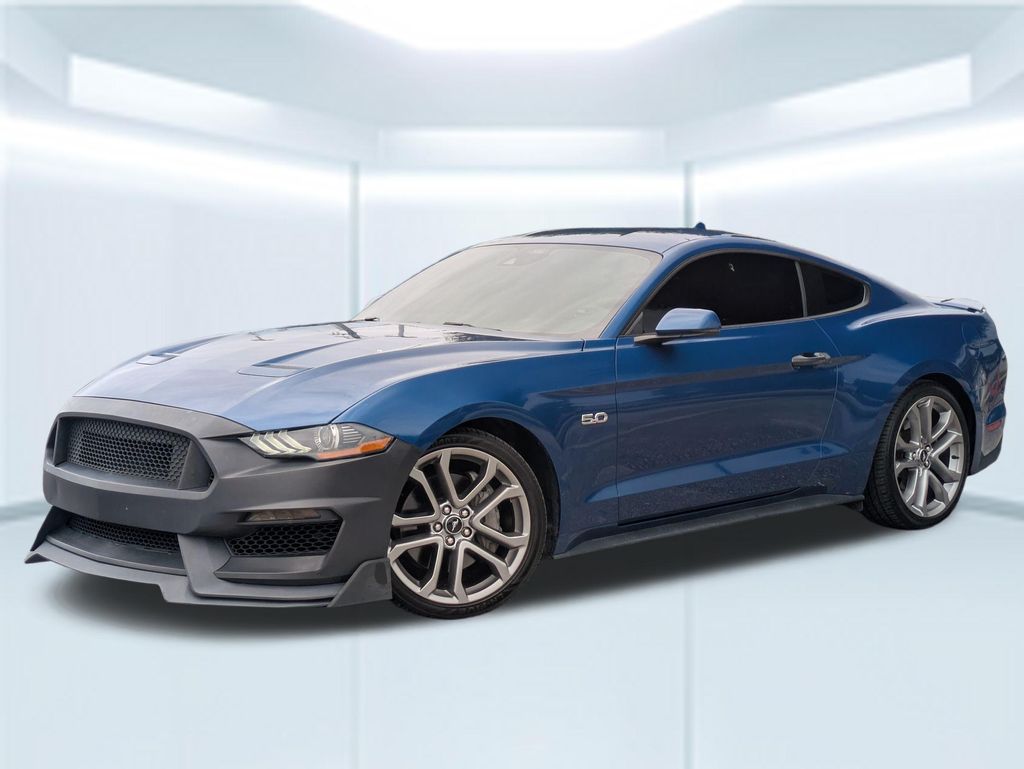 Blue Metallic 2022 Ford Mustang Coupe Rear-Wheel Drive Automatic